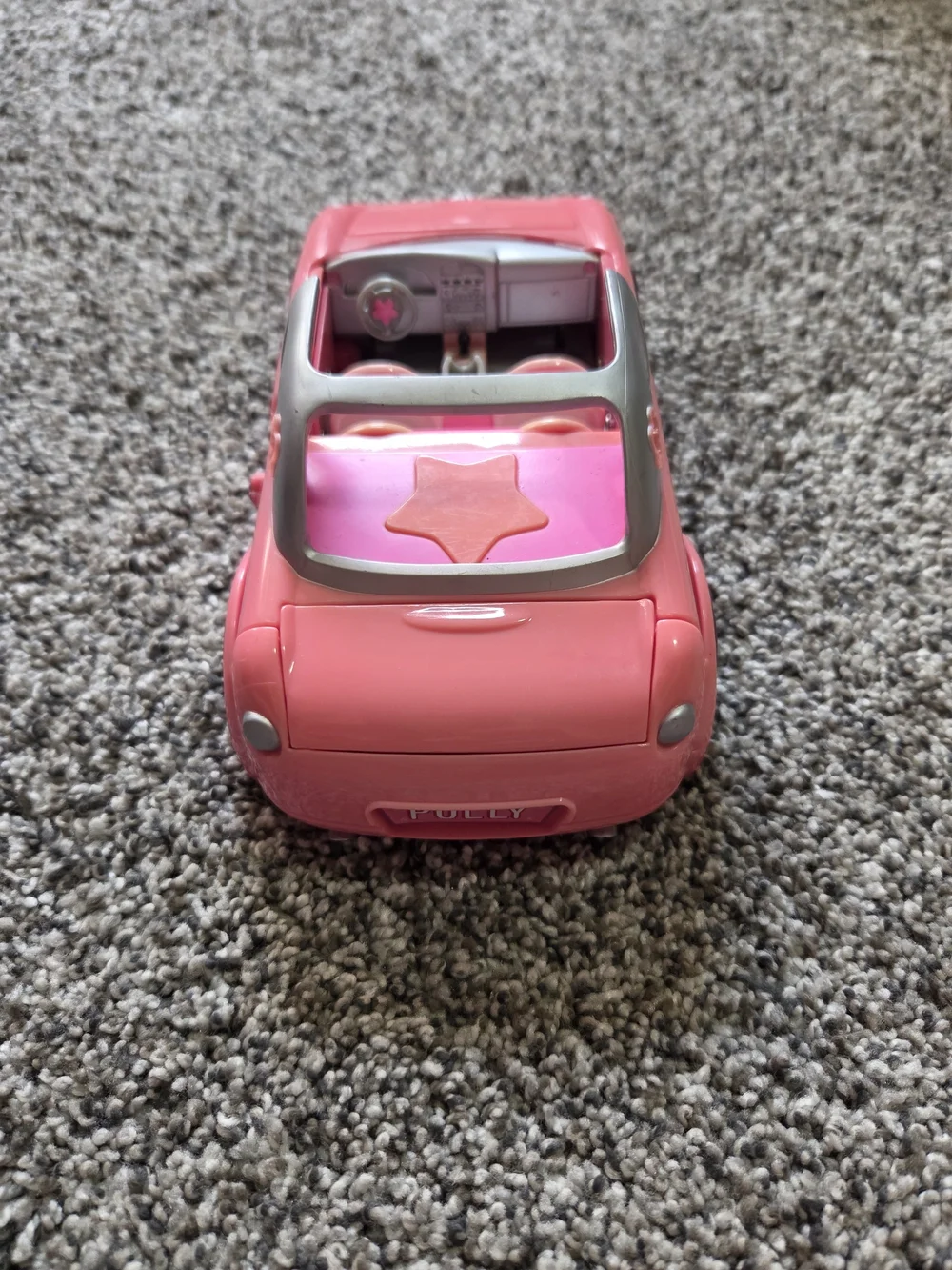 Vintage Polly Pocket Pink Convertible Car Vehicle Mattel Y2K Toy